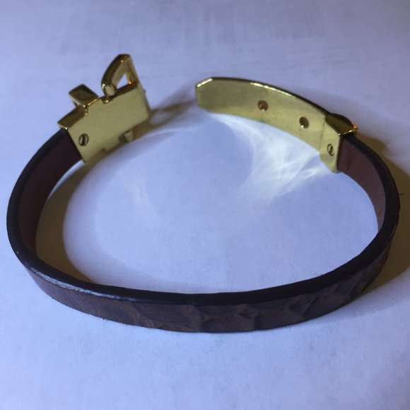 Michael Kors Leather Buckle Bracelet - Picture 2 of 3
